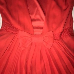 Open Back Dress; with bow